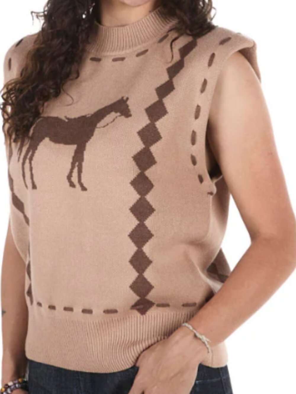 THML Sleeveless Horse Sweater - Picture 3 of 3